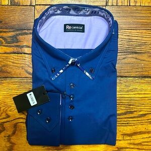 Recamicia blue dress shirt size: XXXL